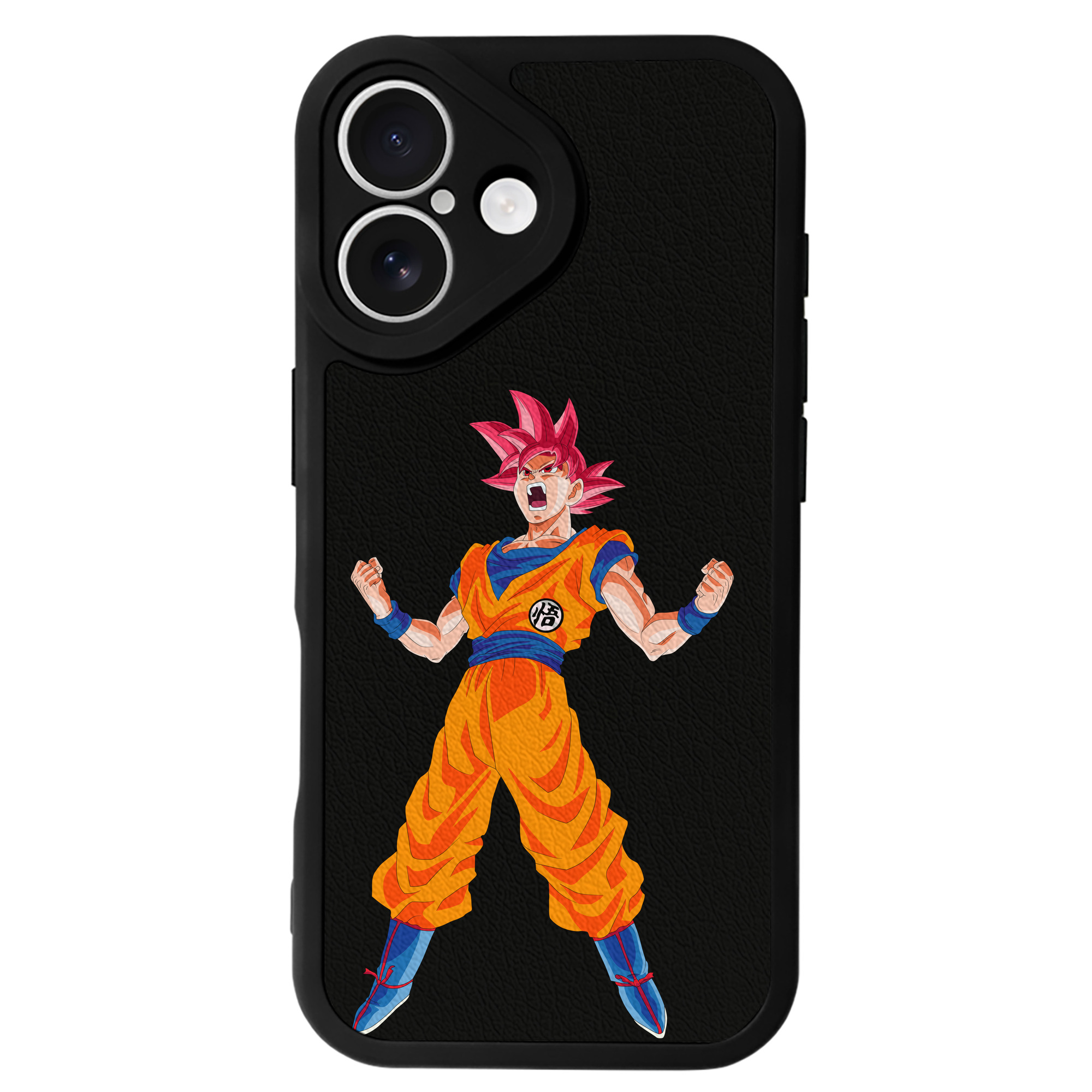 （画像用） ドラゴンボール 孫悟空（そん ごくう）Son Goku カカロット DRAGON BALL Kakarotto 【iPhone 16シリーズ対応】シリコンスマホケース（レザー調） 材質：シリコン